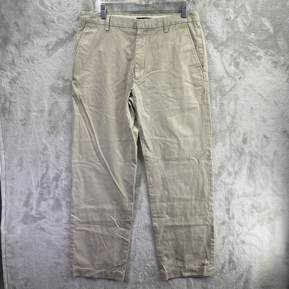 Banana Republic Men's Dawson Flat Front Chino Pants Size 34X34 100% Cotton Y2K